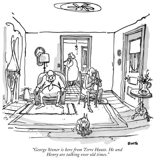 "George Stoner is here from Terre Haute. He and Henry are talking over old times."