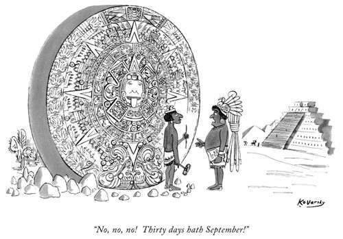 "No, no, no! Thirty days hath September!"