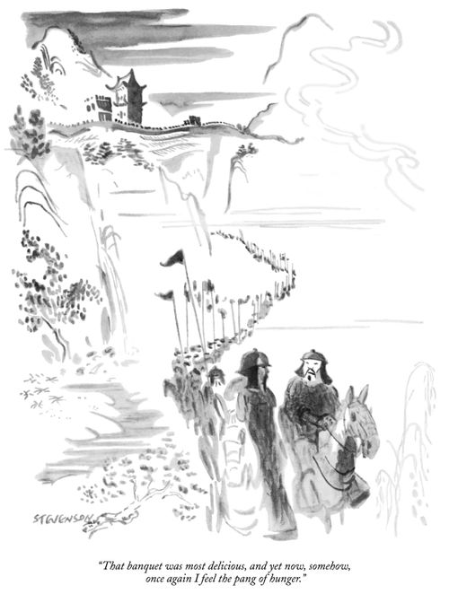 "That banquet was most delicious, and yet now, somehow, once again I feel the pang of hunger.'