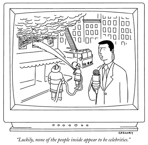 "Luckily, none of the people inside appear to be celebrities."