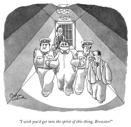 "I wish you'd get into the spirit of this thing, Brewster!"