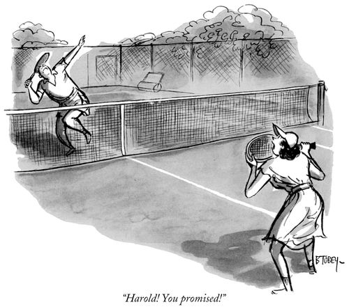 "Harold! You promised!"