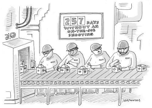 "257 days without an on the job shooting."