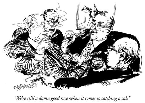 "We're still a damn good race when it comes to catching a cab."