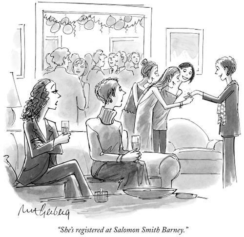 "She's registered at Salomon Smith Barney."