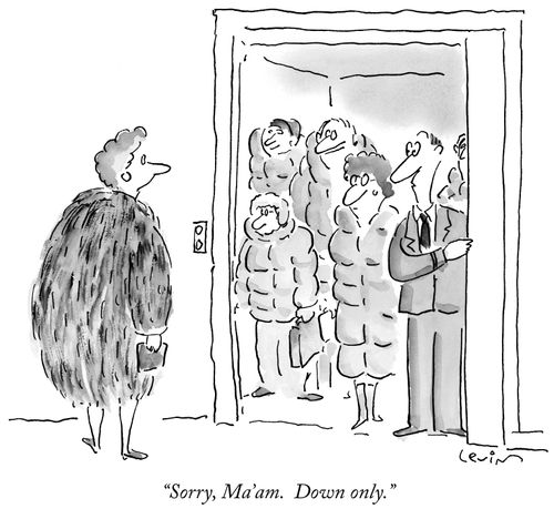 "Sorry, Ma'am. Down only."