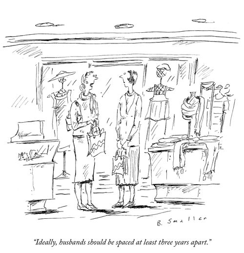 "Ideally, husbands should be spaced at least three years apart."