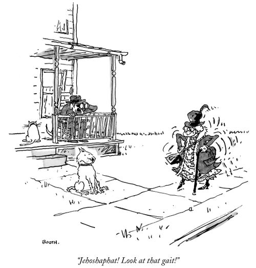 "Jehoshaphat! Look at that gait!"