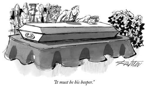 "It must be his beeper."