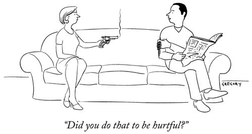 "Did you do that to be hurtful?"