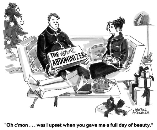 "Was I upset when you gave me a full day of beauty?"