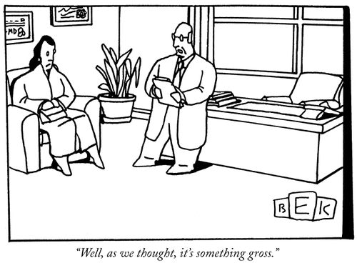 "Well, as we thought, it's something gross."