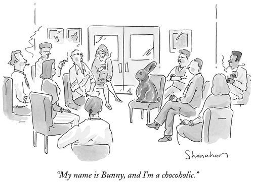 "My name is bunny, and I'm a chocoholic."