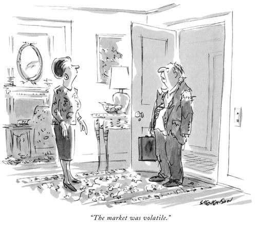 "The market was volatile."
