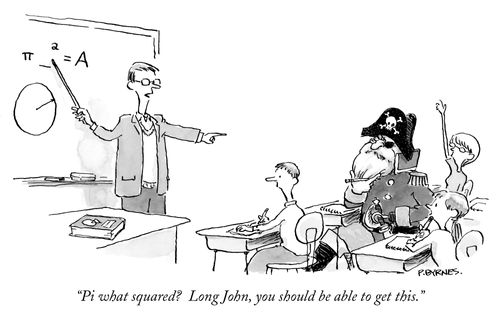 "Pi what squared? Long John, you should be able to get this."