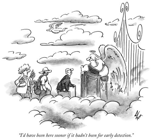 "I'd have been here sooner if it hadn't been for early detection."