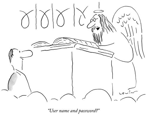 "User name and password?"