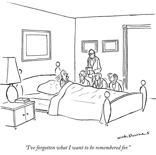 "I've forgotten what I want to be remembered for."