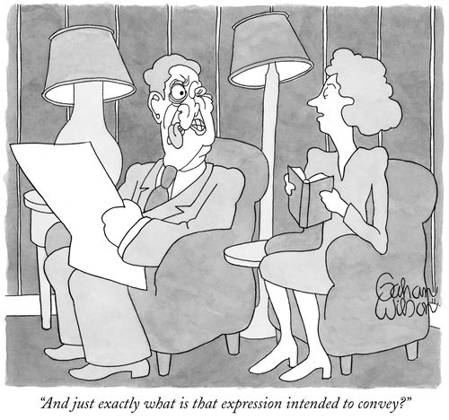 "And just exactly what is that expression intended to convey?"