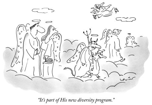 "It's part of His new diversity program."