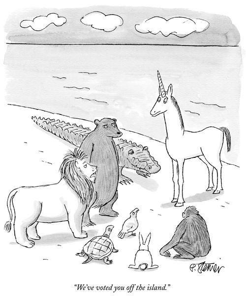 "We've voted you off the island."
