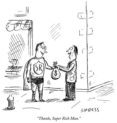 "Thanks, Super Rich Man."