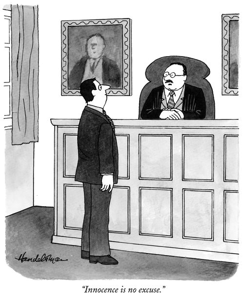 "Innocence is no excuse."