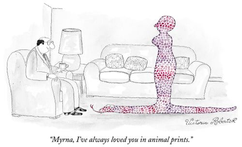 "Myrna, I've always loved you in animal prints."