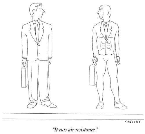"It cuts air resistance." 