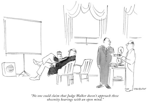 "No one could claim that Judge Walker doesn't approach these obscenity hearings with an open mind."