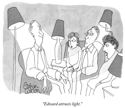 "Edward attracts light."