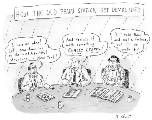 How the old Penn station got demolished