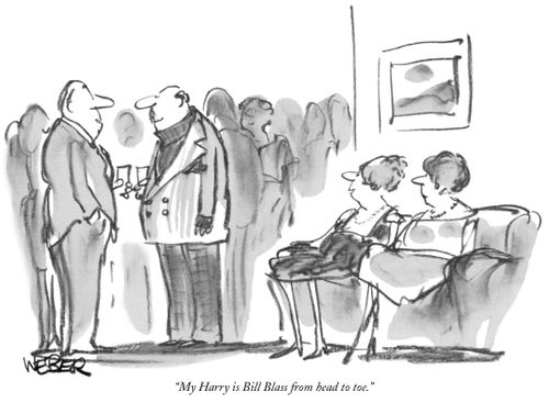"My Harry is Bill Blass from head to toe."