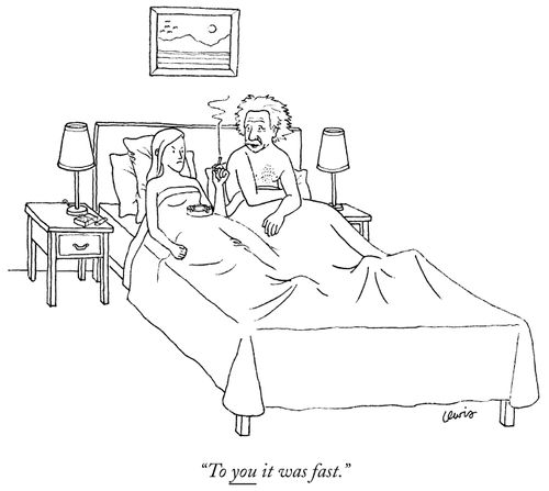 "To you it was fast."