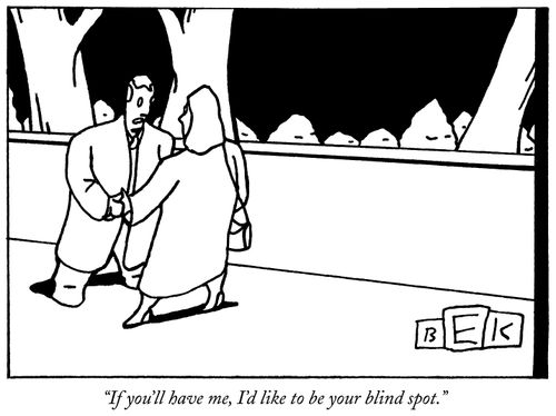 "If you'll have me, I'd like to be your blind spot."