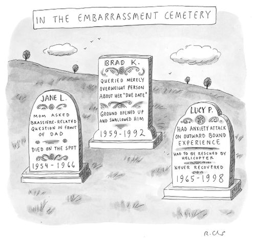 In the embarrassment cemetery