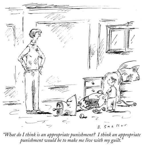 "What do I think is an appropriate punishment? I think an appropriate punishment would be to make me live with my guilt."