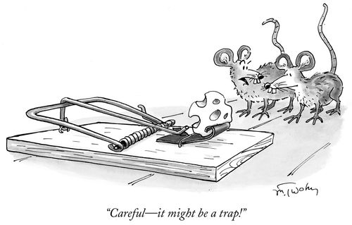 "Careful- it might be a trap!"