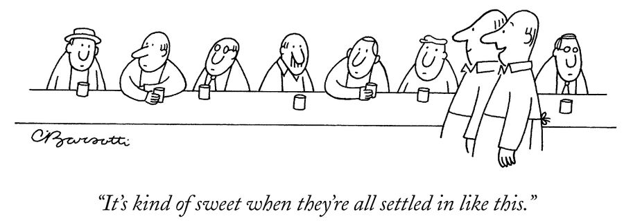 "It's kind of sweet when they're all settled in like this."