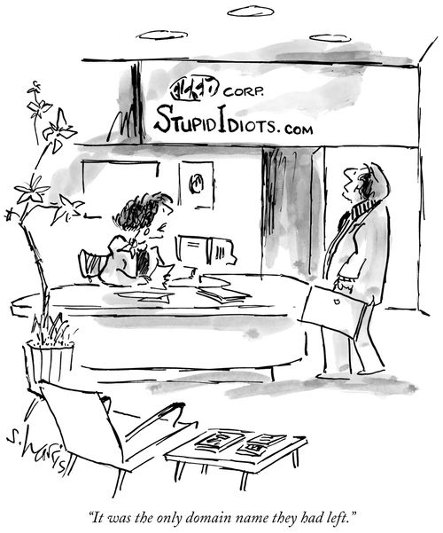 "It was the only domain name they had left."