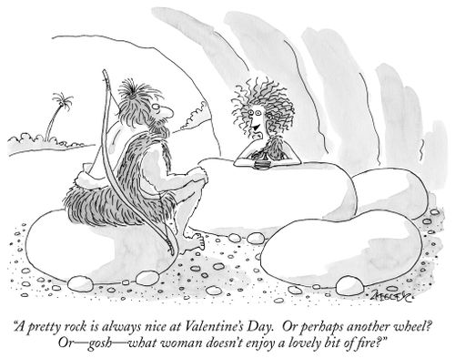 "A pretty rock is always nice at Valentine's Day."