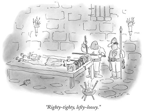 "Right-tighty, lefty-loosey."