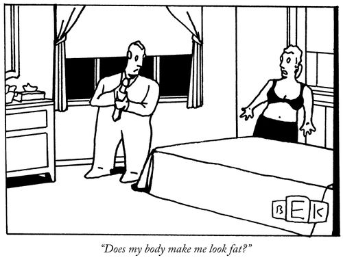 "Does my body make me look fat?"