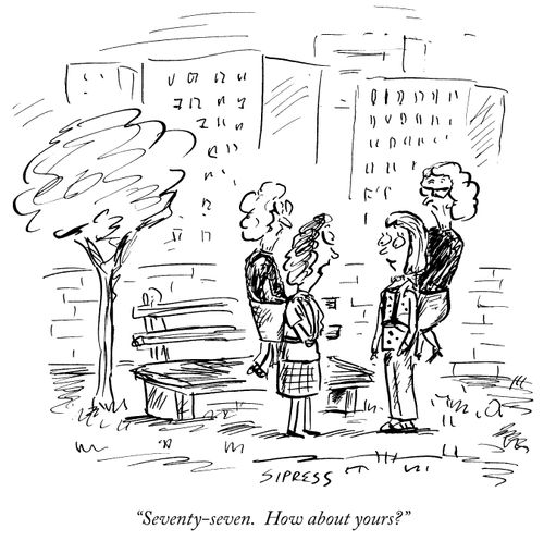 "Seventy-seven. How about yours."