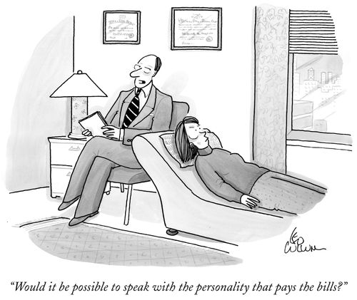 "Would it be possible to speak with the personality that pays the bills."
