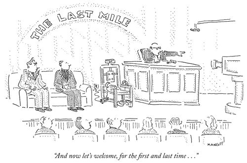 "And now let's welcome, for the first and last time . . ."