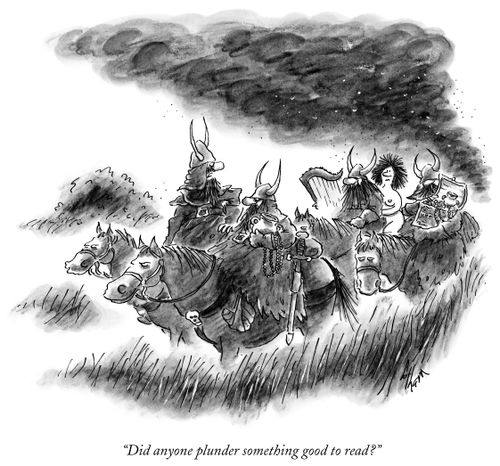 "Did anyone plunder something good to read?"