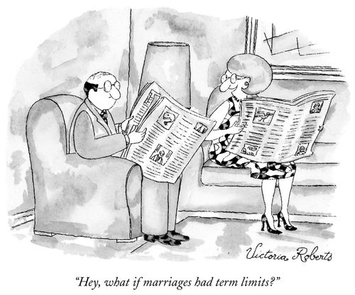 "Hey, what if marriages had term limits?"
