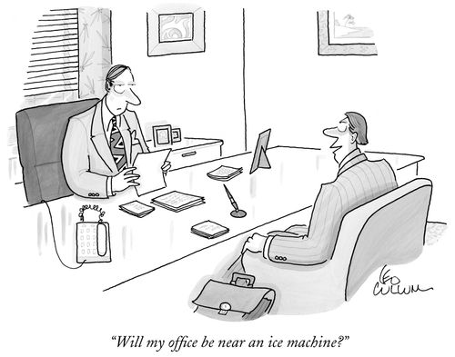 "Will my office be near an ice machine."