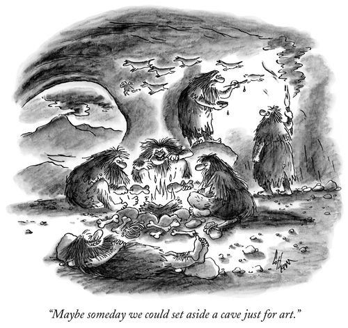"Maybe someday we could set aside a cave just for art."